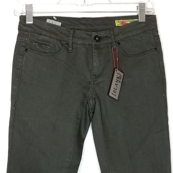 NEW BLANK NYC Dark Green Skinny Jean's Size 25 - Picture 2 of 6